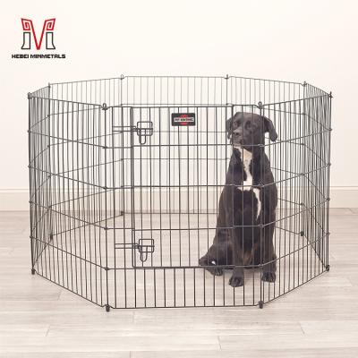 China Wholesale Custom Size Breathable Folding Dog Kennel Cage Wire Dog Cage Heavy Duty Pet Exercise Pen With Low Price for sale