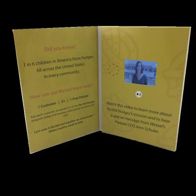 China Europe Cote 2.8 Inch Beautiful And Musical Video Invitation Cards/LCD Video Brochures for sale