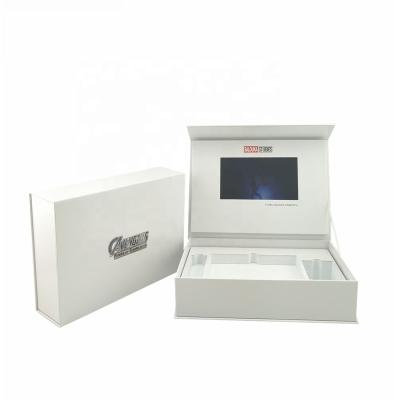 China Europe Supported 7inch Instore LCD Screen Video Fast Shipping Box/Nice Customized Box/LCD Packing Case For Promotion for sale