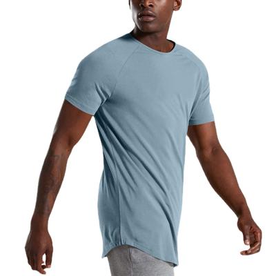 China New Fashion Anti-Wrinkle Slim Men's O-Neck Shirt Short Plain Weave Cotton Colorful Plus Size Man T-shirt For Summer for sale