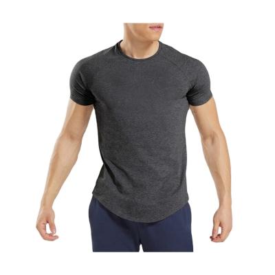 China 2021 new product Anti-wrinkle men's plus size men's short-sleeved T-shirt men's loose and breathable cotton shirt for sale