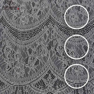 China Viable Classic Elegant Nigerian Evening Dress Lace Fabric 2020 Dubai Wedding Dress Flower Lace Fabric Embellishments for sale