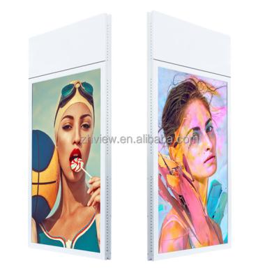 China High Brightness Indoor Front Window Double Side Shop Android Store Hanging Advertising Screen Display Digital Signage for sale