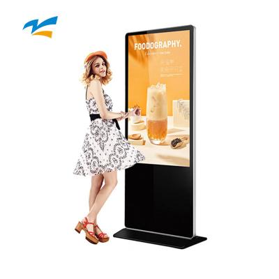 China Indoor direct factory price 43 inch custom floor stand Android Wifi digital signage floor standing for sale