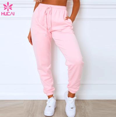 China Wholesale High Quality Sweat-wicking and Breathability Sports Clothing Anti-wrinkle Pink Workout Women Joggers for sale