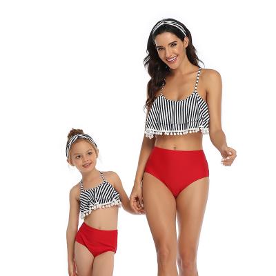 China New European and American breathable parent-child bikini swimwear for sale