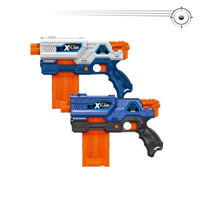 China Toy Continuous Fire Electric EVA Gun Bullet Toy Kids Shooting Arcade Game Plastic Children Throw Toy for sale