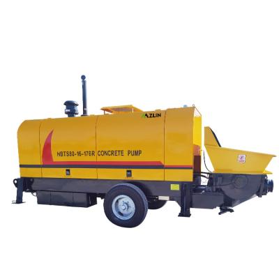 China Factory HBTS80 concrete pump truck cost new trailer prices concrete trailer pump on sale for sale