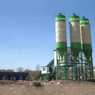 China Construction worksÂ   HZS90 Concrete Plant Equipment Cost Stationary Batching Batching Plant In Us for sale