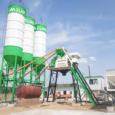 China Construction worksÂ   HZS75 Hot Sale Trailer Plant Concrete And Stationary Batching Mixing Plant for sale