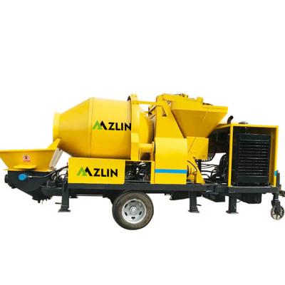 China Mobile Diesel Engine Mini Concrete Mixer With Pump New Arrival From Building Material Stores for sale