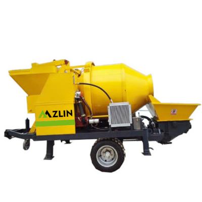 China Construction Material Shops Factory Price Construction Concrete Mixer Pump Machine Capacity Concrete Mixer Diesel Pump Mixing Grit Pump for sale