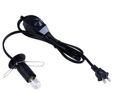 China Home appliance 6FT slat lamp power cord with E14 lmap holder and bulbs for sale