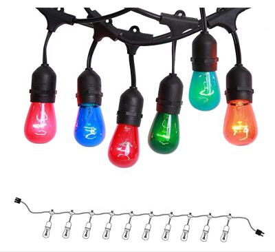 China S14 String Light Bulb Deck Yard Cafe Pergola Party Tents Colorful Incandescent Market Patio Gazebo for sale