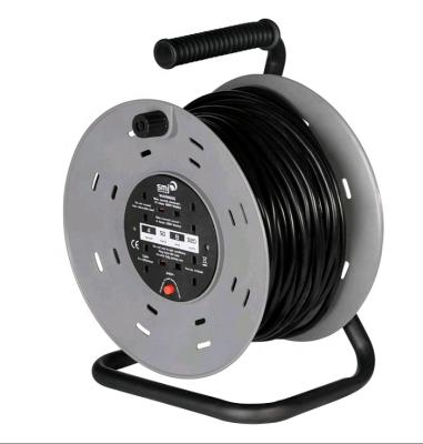 China Industrial Equipment 4 Outlet Cable Reel UK BS Brtiash Cable Reel 25m 30m 40m 50m for sale