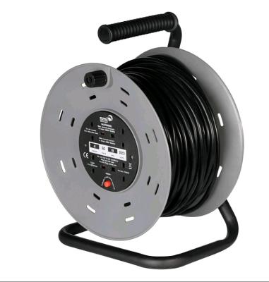 China UK Market 50m Industrial Equipment Cord Reel Extension Power Cord 30m 250V 13A for sale