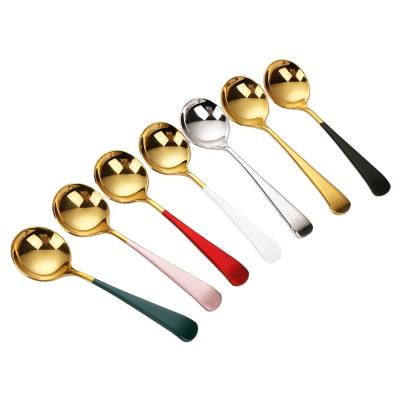 China Cupping Sustainable Success Tableware Amazon Coffee Professional Spoon Stainless Steel Round Cupping Spoon With Custom Logo for sale