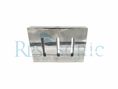 China Cuerno ultrasónico ultrasónico de aluminio modificado para requisitos particulares del transductor de los cuernos 250*44m m en venta