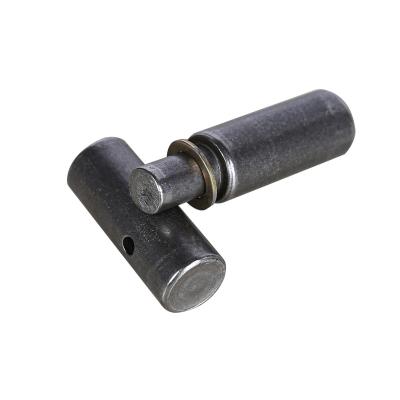 China Industrial Cylindrical Iron Hinge For Garden Gate With Oil Holes And Brass Trim Steel Round Hinge for sale