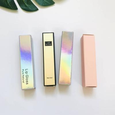 China Custom Recyclable Luxury Empty Rose Gold Lipstick Package Logo Gift Paper Boxes Shipping Packaging For Lip Glosses for sale