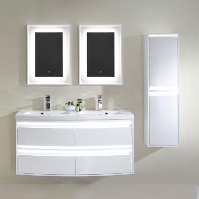 China China Supplier Modern Environmental Plywood Kitchen Bathroom Shower Cabinets Good Quality Plug And Play Vanity Unit With Sink for sale