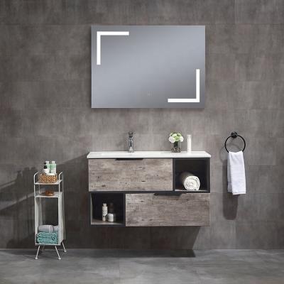 China Modern Environmental Hot Selling OEM Style Design European Wall Mounted Bathroom Furniture Luxury Vanity Cabinets for sale