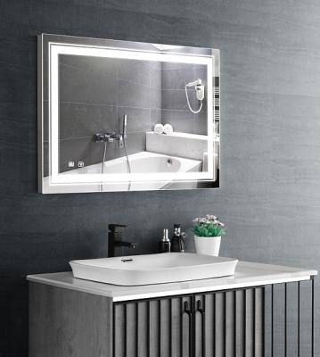 China Modern LED Lighted Wall Mounted Bathroom Mirror , Fog Light Of Mirror With White Lights (Vertical Or Horizontal) (32 X 40 inch) for sale