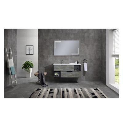 China Modern Ambient Custom Design Space Saving 55 Inch Single Sink Bathroom Vanity With Top for sale