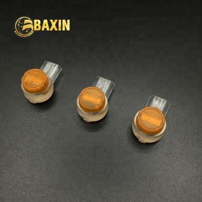 China Plastic communication bx cable 2pin UY connector Uy2 K2 HJKT2 crimp plug communication polypropylene, brass orange or OEM color 2.08mm (0.082