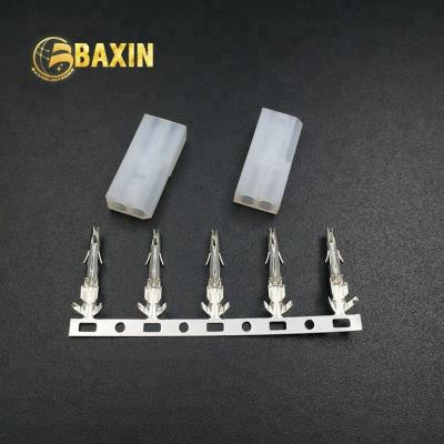 China 3.7 Pitch 2 Pin Electronic Male Connector 5500 Nylon Plug 2pin Housing 5500-2P Connector for sale