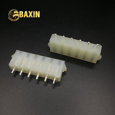 China 6pin Molex 42002 Electronic Wafer Connector 6p 6.3mm Pitch PCB Header Equivalent Pin 63080-6a for sale