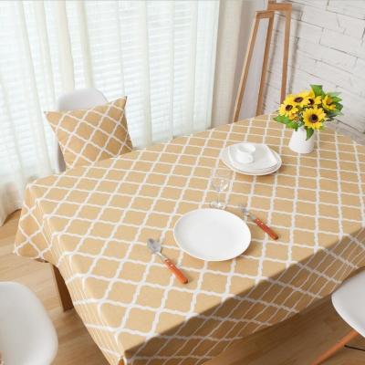 China China Supplier Waterproof Diamond Plaid Pattern Table Cloth Rectangular Table Cloth For Decoration for sale