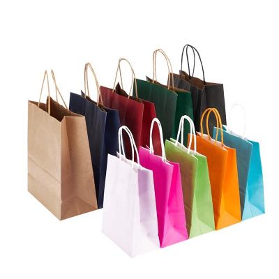 China New Design Recyclable Recycle Kraft Paper Christmas Gift Bag For Shopping for sale