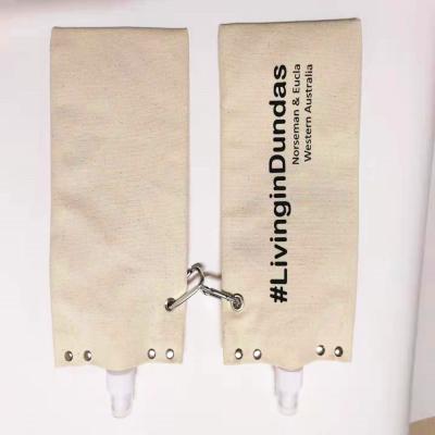 China 2. Wholesale Eco-friendly Christmas Canvas Reusable Water Bags / Canvas Water Bags For Drinking for sale