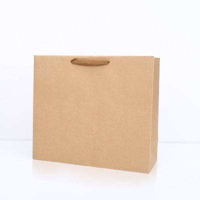 China Handmade Coffee Brown Kraft Paper Bag With Logo/Custom Paper Bags Kraft Paper/Waterproof Kraft Paper Bag for sale