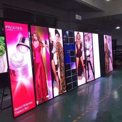 China Floor p2 indoor outdoor indoor motion smart digital video advertising POS motion led board poster display screen for sale