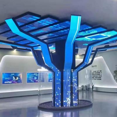 China Ndoor Modeling Narrow-Edge R-P4 Ultrathin Curved Flexible Curved Outdoor TV Wall Exhibition Hall Museum for sale