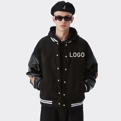 China Custom QUICK DRY High Quality Sleeve Leather Baseball Duffle Uniforms Men's Starter Varsity Jacket For Men 2021 for sale