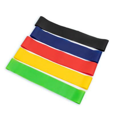 China High Quality Durable Gym Pilates Resistance Band Yoga Band Workout Equipment Elastic Rubber Resistance Bands for sale