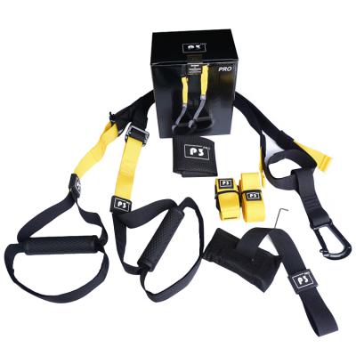 China Bodybuilding Comfortable Home Workout Gym Exercise Trainer Nylon Straps Sling Trainer P3 Suspension Trainer for sale