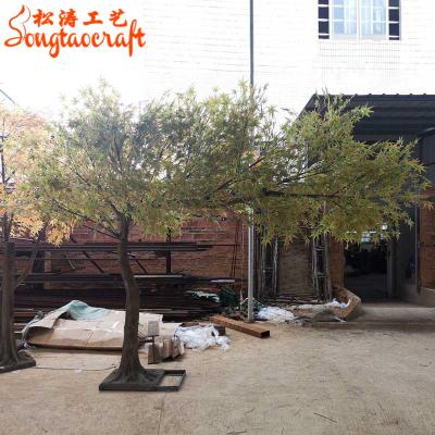 China Large Outdoor Environmentally Friendly Canada Tree Red Maple Decoration Artificial Tree for sale