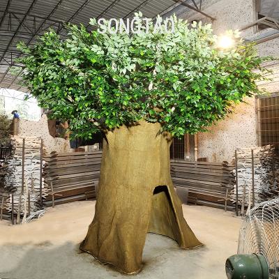 China Transitional New Design Camping Artificial Treehouse For Outdoor Decoration for sale