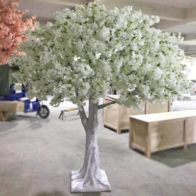 China Cherry Blossom Tree Fake Silk Transitional Artificial Cherry Tree For Wedding Artificial White for sale