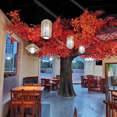 China Environmental friendly best price Japanese plastic red artificial maple tree branches and leaves for sale for sale