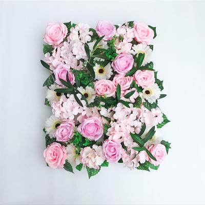 China Size And Color Can Be Customized Hot Selling White Latex Hydrangea Wall Flower Panel For Home Wedding Centerpiece Wall Decoration for sale