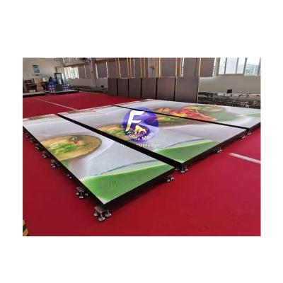 China Indoor Led Dance Floor P3.91 50*100cm Indoor Led Display Screen For Party Wedding Disco Club for sale