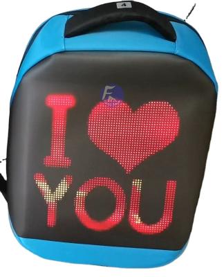 China The indoor backpack LED display three generations of dynamic LED backpack, removable advertising display for sale