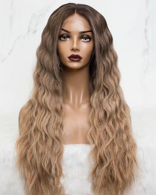 China Body Wave Hot Selling Virgin Human Hair Wig Ombre Blonde Color Body Wave Hair Extensions Lace Front Wigs With Pre Plucked Hairline for sale