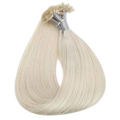 China Kinky Curl Wholesale U Tiped Cuticle Aligned Unprocessed Hair Double Drawn Russian Pre-Bonded U Tip Hair for sale