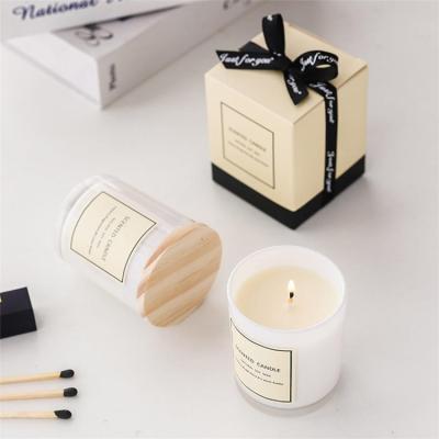 China Wholesale Bulk Handmade Birthdays Estick Custom Diy Soy Wax Private Label Gift Sets Scent Luxury Scented Candle With Lid for sale